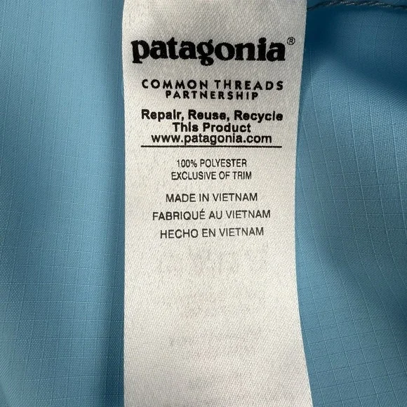 Patagonia Sol Patrol Fishing Shirt Mens Medium Turquoise Long Sleeve Ripstop - Picture 11 of 15